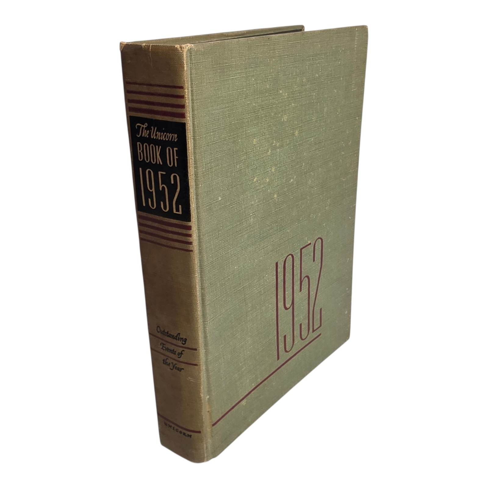 The Unicorn Book Of 1952 Outstanding Events of the Year By Joseph Morse 1953