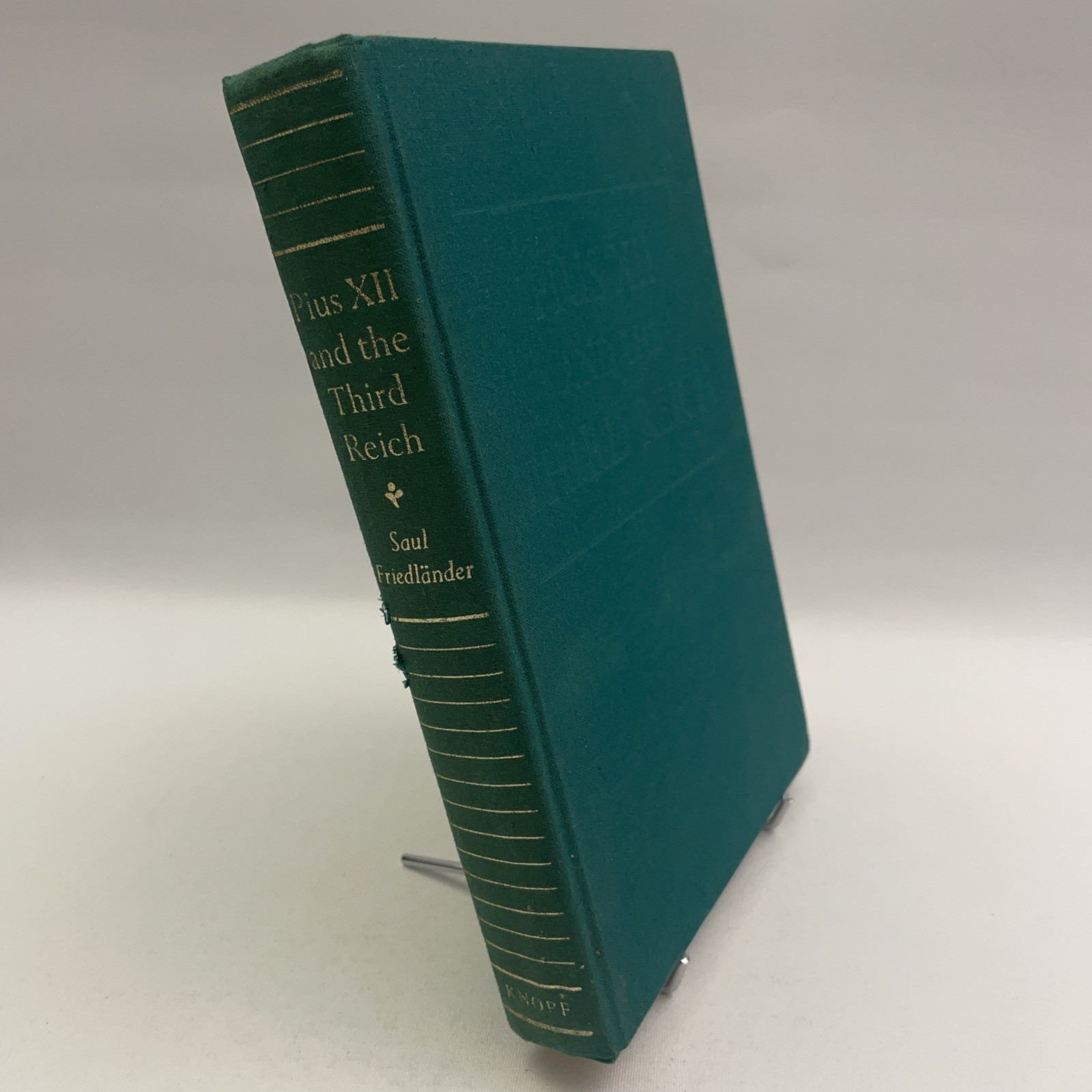 Pius XII and the Third Reich by Saul Friedlander — 1966 Hardcover War Book