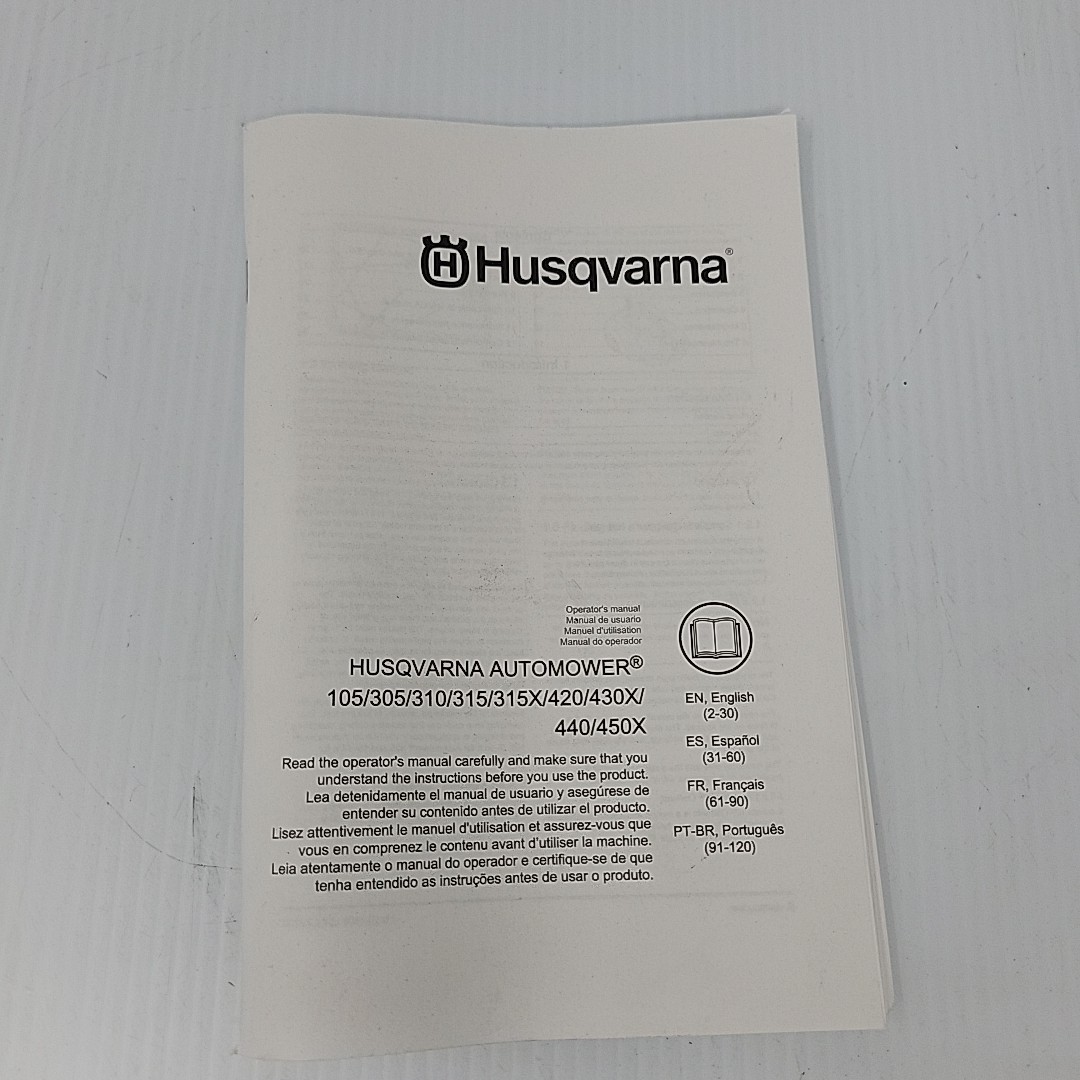 Husqvarna Automower OM Manual Instructions 105 310 315 315x 420 430X 440 450X