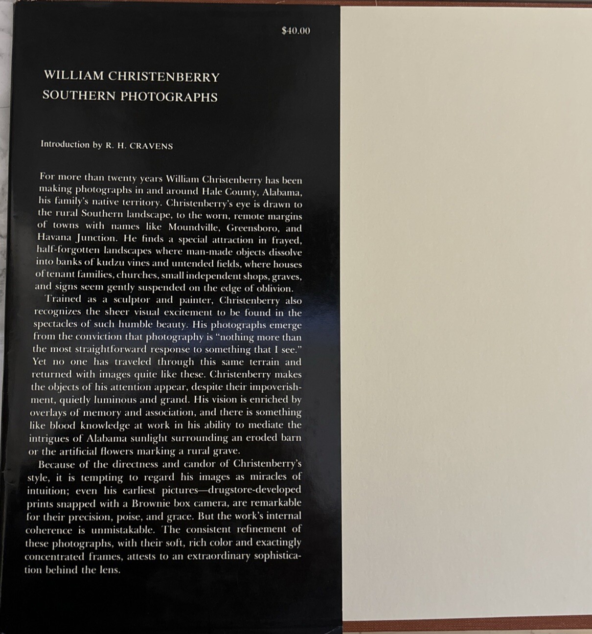 William Christenberry Southern Photographs Aperture 1983 New York R.H. Cravens