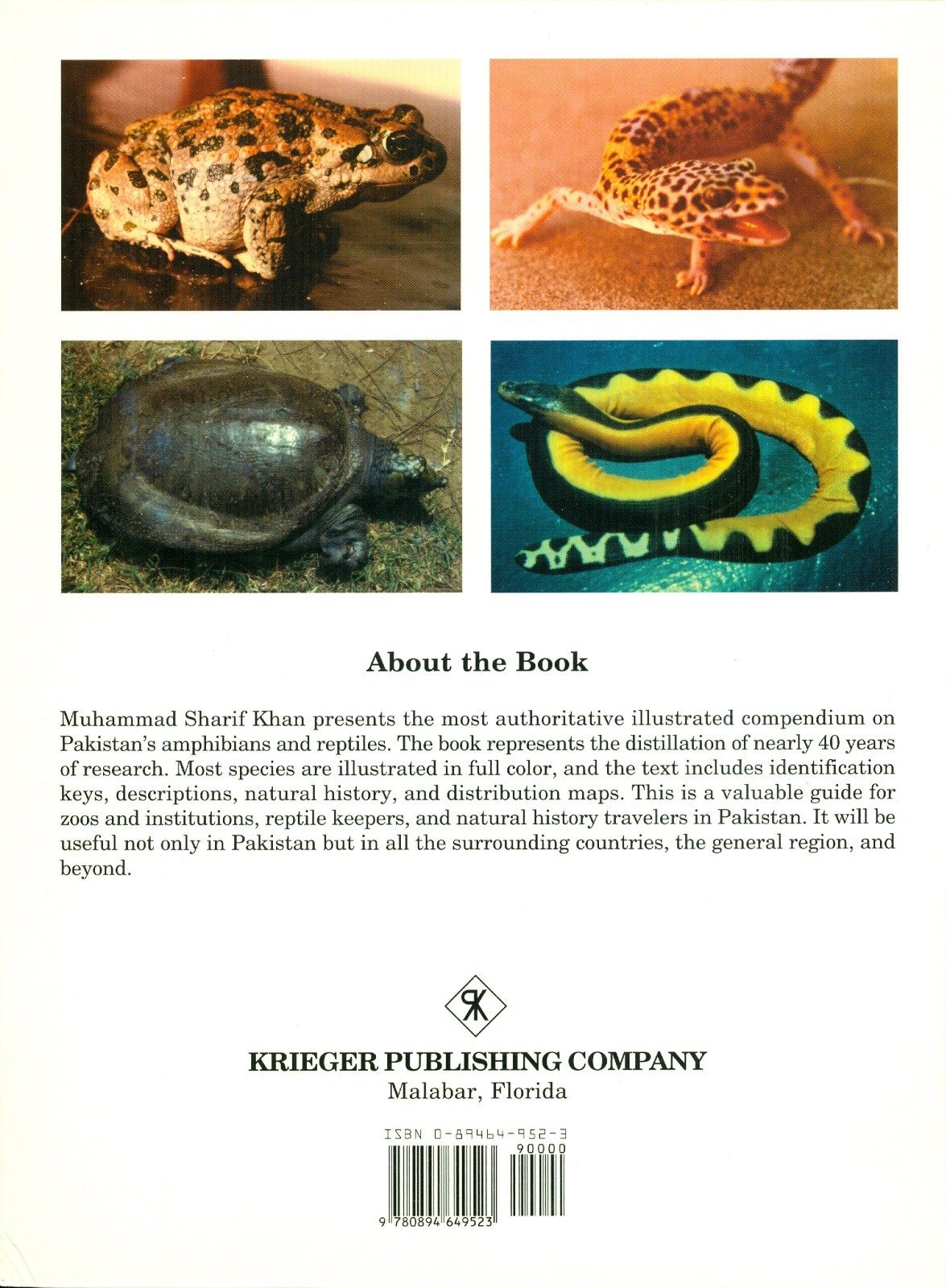 AMPHIBIANS AND REPTILES OF PAKISTAN NEW 2005 7-992