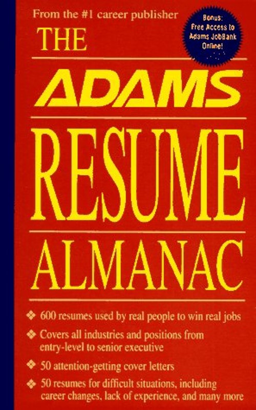 Adams Resume Almanac Paperback Adams Media Corporation Staff