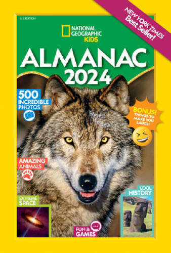 National Geographic Kids Almanac 2024 (US edition) — Paperback — GOOD