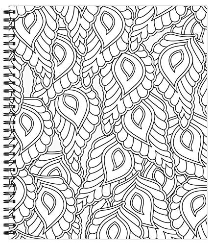 Calming Coloring Book For Adults 31 Pages Sea Shells Flowers Mandalas Feathers