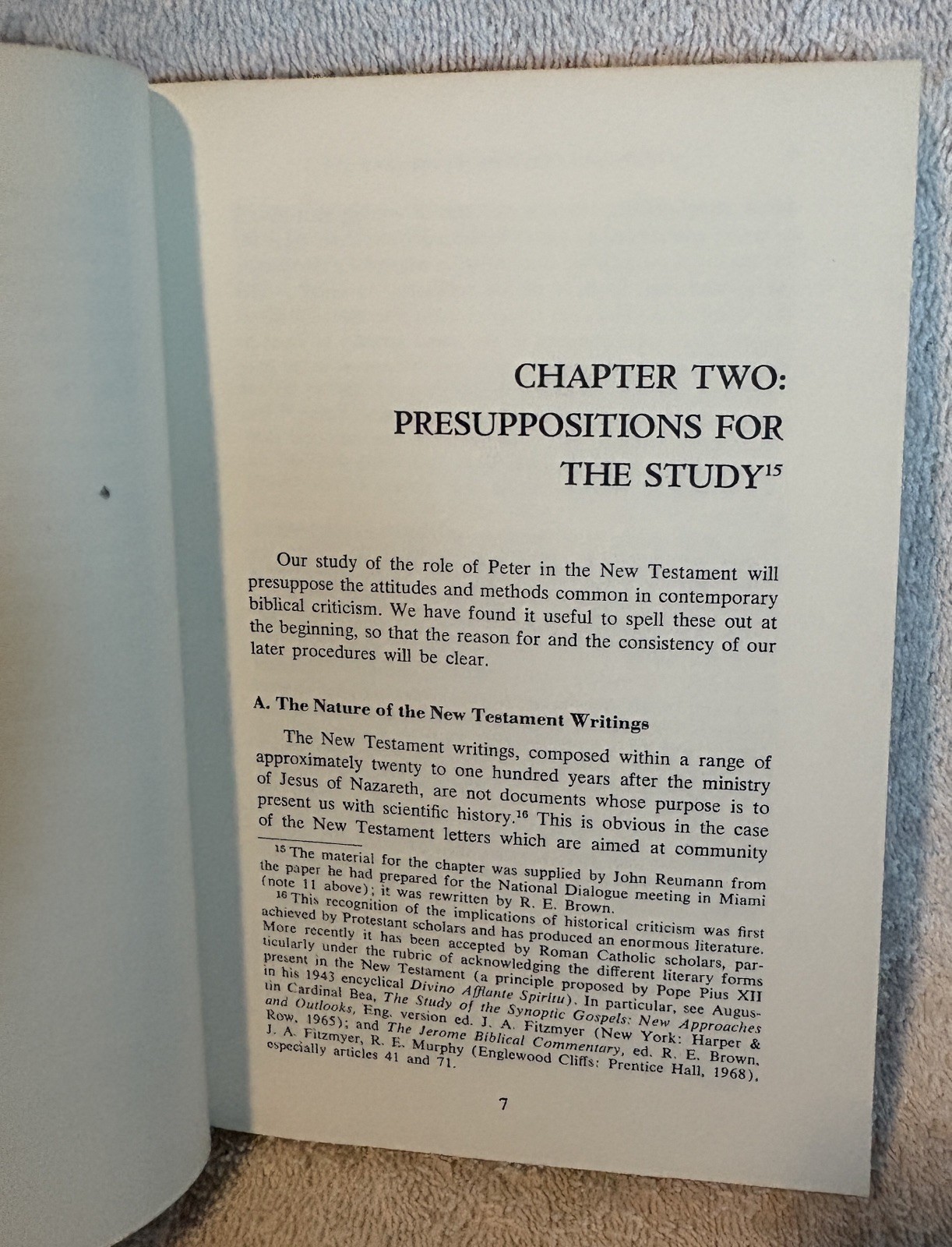 PETER IN THE NEW TESTAMENT Ed. by R. E. Brown PB 1973 Lutheran-Catholic