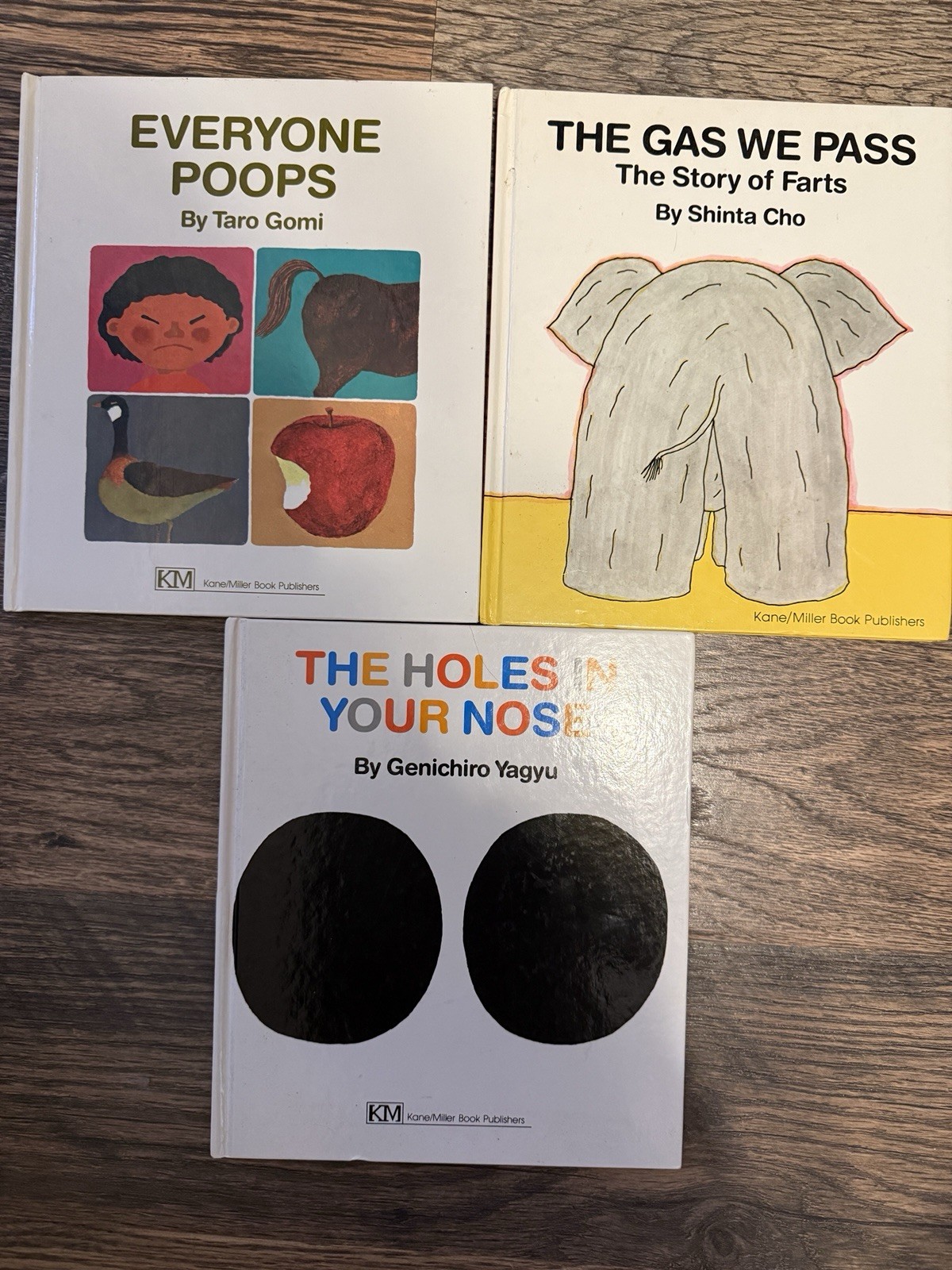 Kane/Miller Picture Book Lot- Everyone Poops, Gas We Pass, Holes In Your Nose
