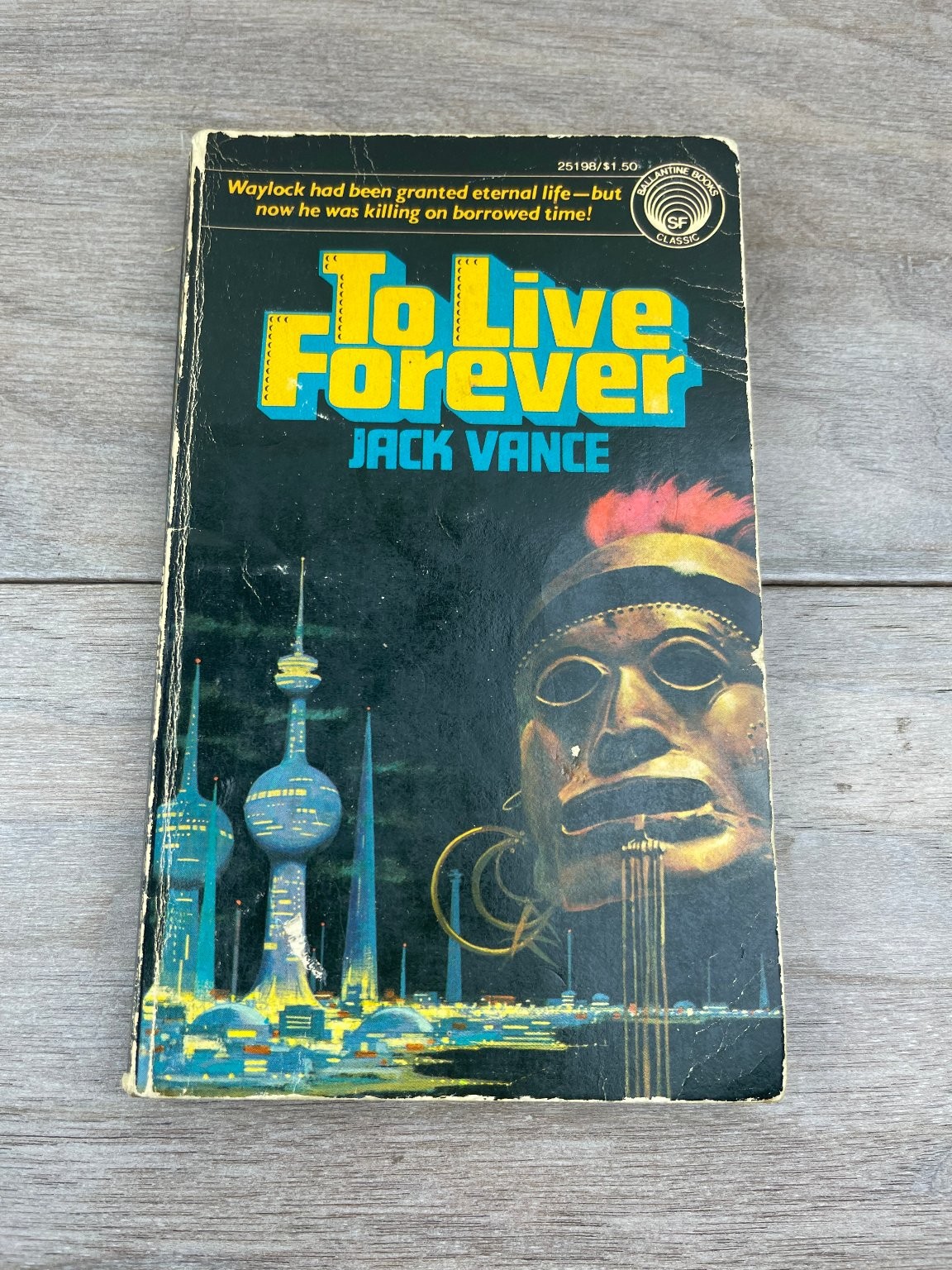 To Live Forever Jack Vance 1956 First Edition Sci-Fi Ballantine Books