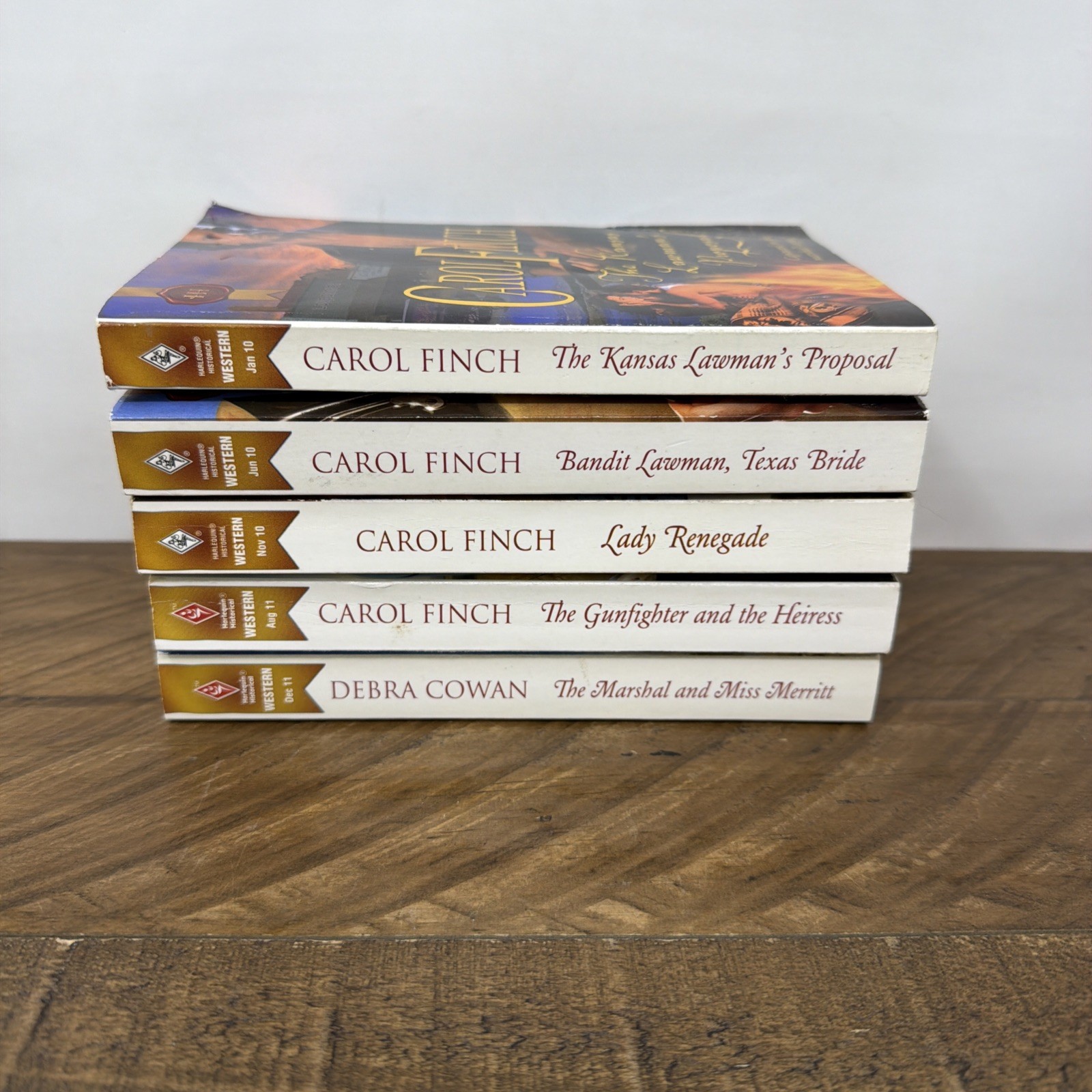 Harlequin Historical Western Romance Lot 5 Paperback Cowboy 2010-11