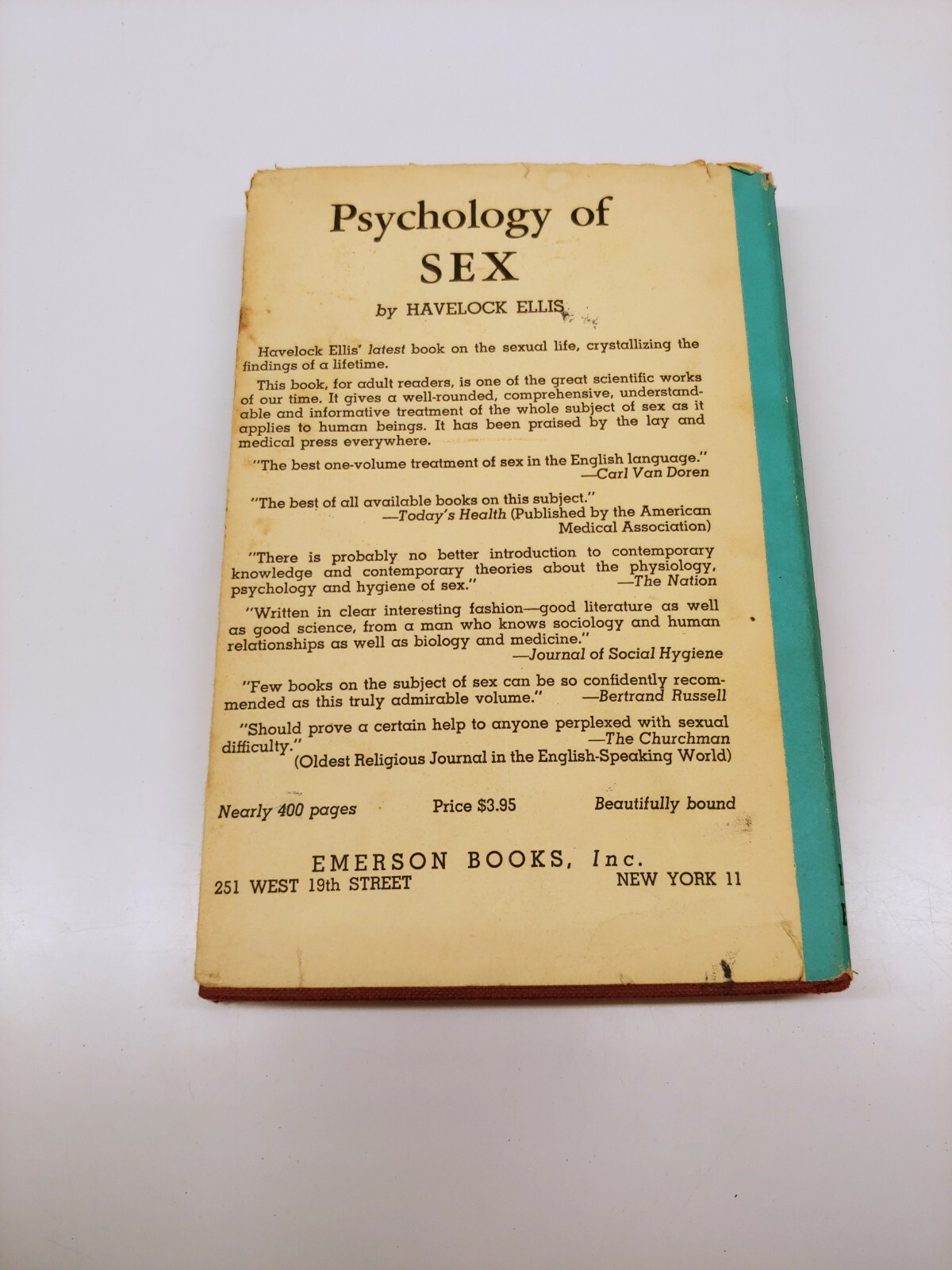 Sex Satisfaction and Happy Marriage, Hardcover, Dust Jacket, 18th Printing