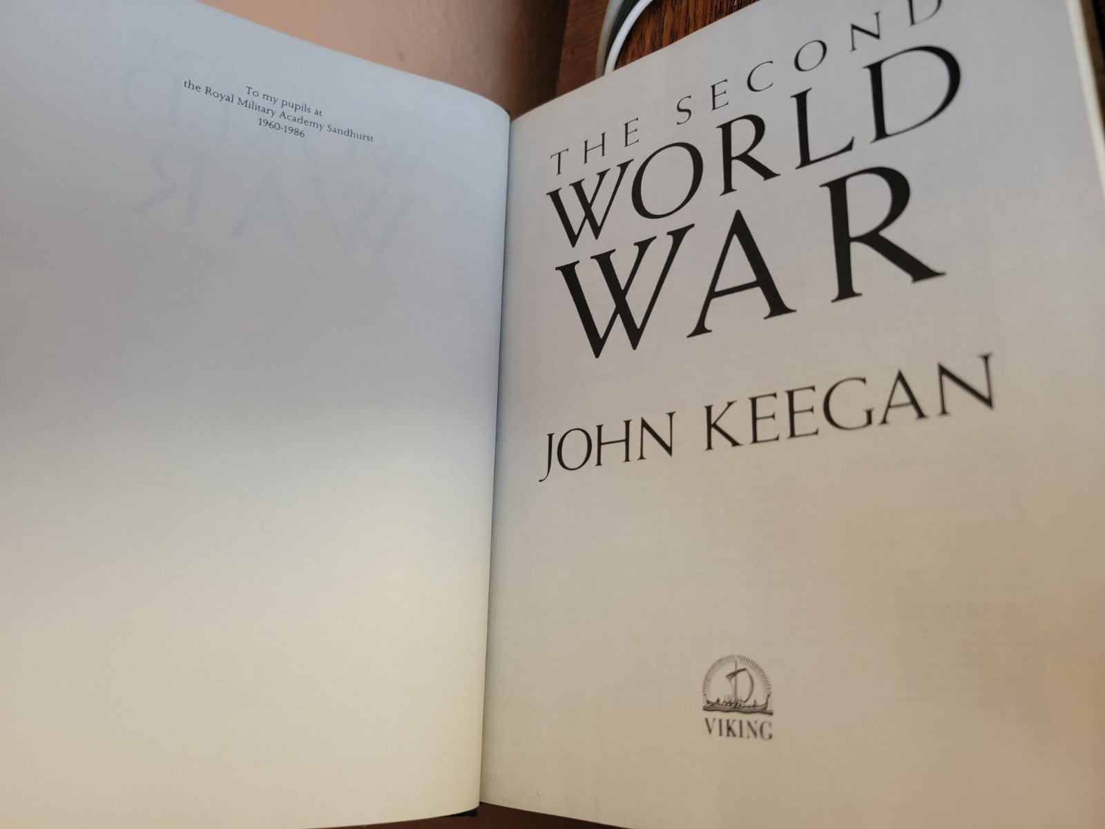 RARE! THE SECOND WORLD WAR by JOHN KEEGAN (1989, Hardcover) FINE w/JACKET