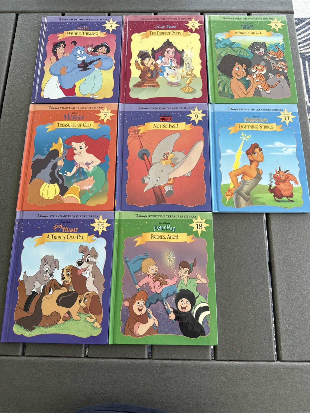 Disney’s Storytime Treasures Library Volumes 3,4,6,7,9,11,15,18 Titles In Pics