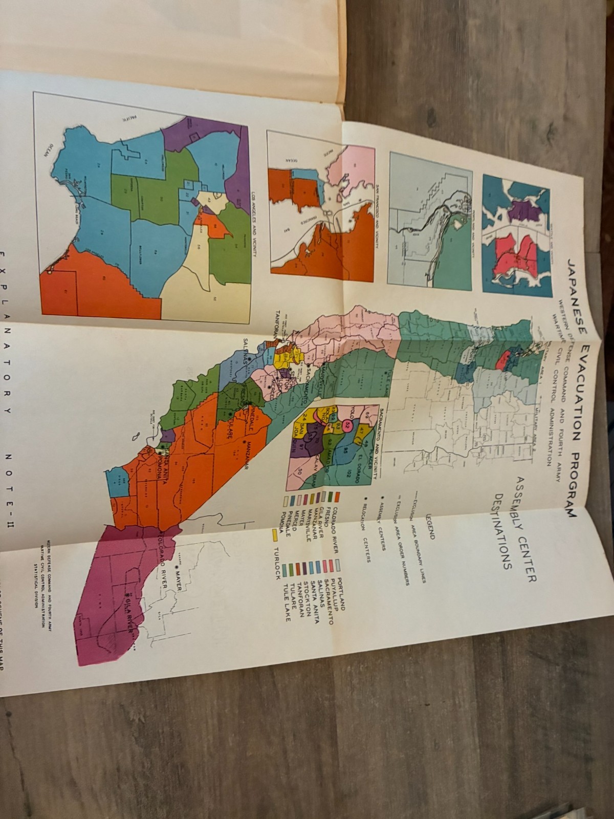 Japanese Evacuation From West Coast 1942—Final Report Internment Maps