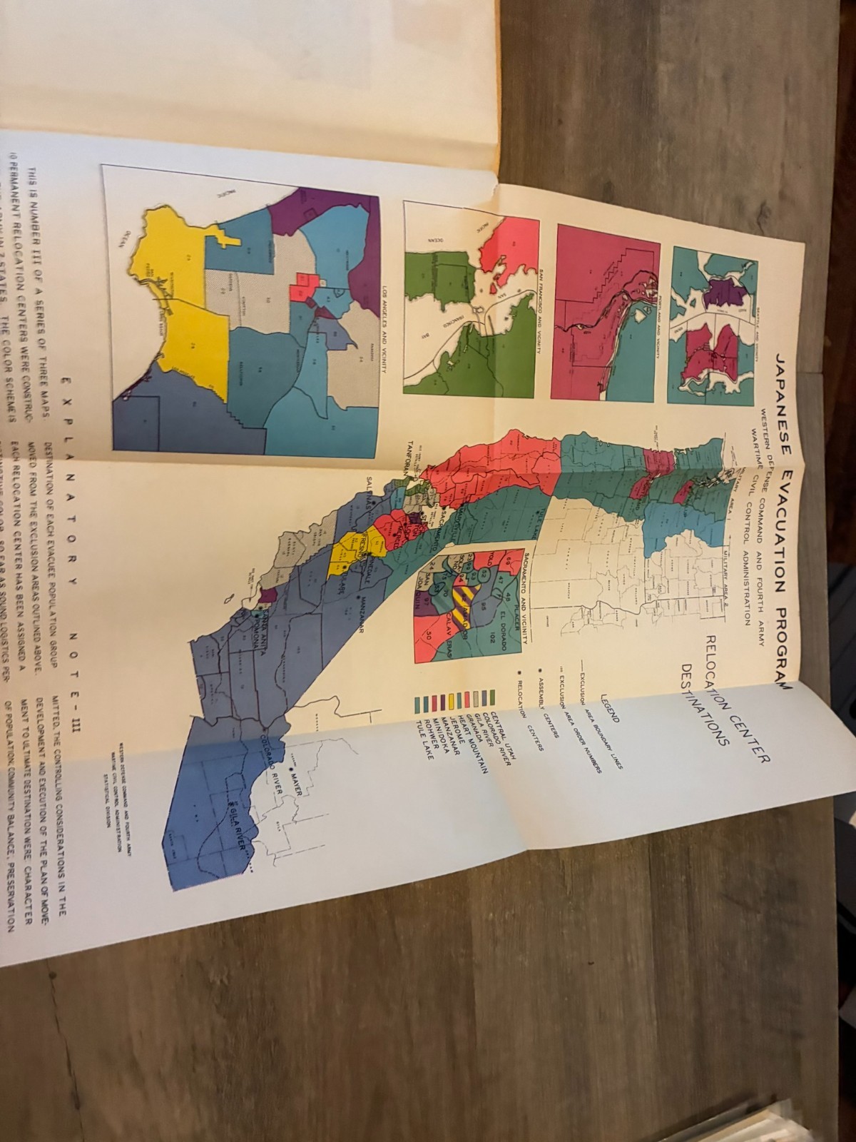 Japanese Evacuation From West Coast 1942—Final Report Internment Maps