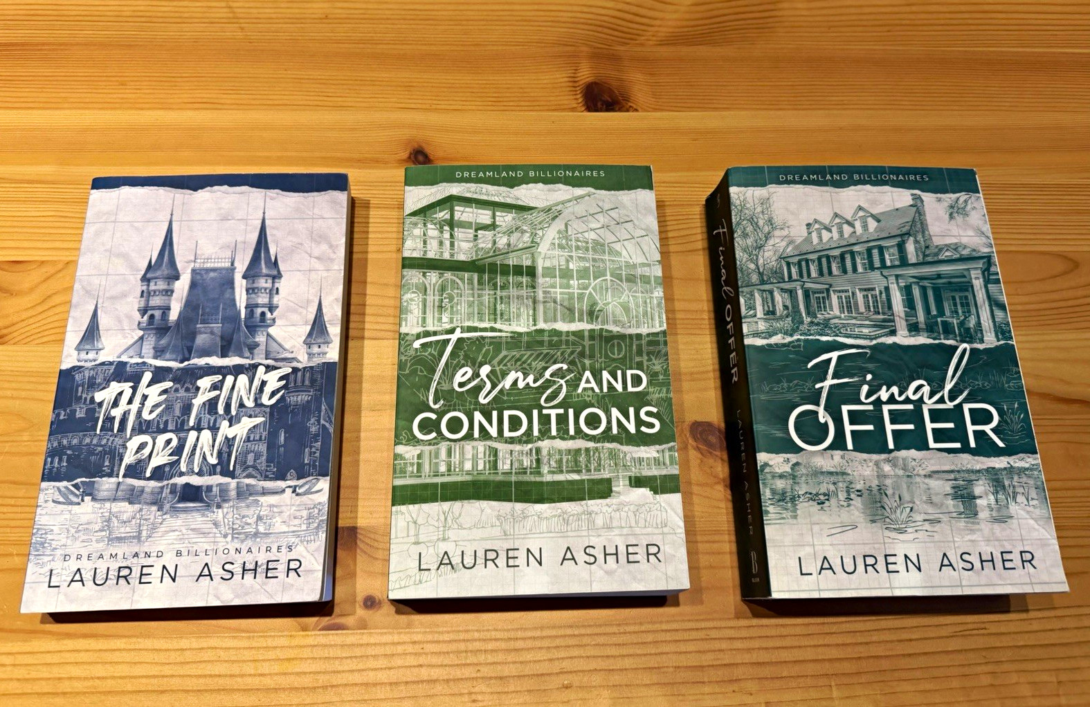 Lauren Asher Dreamland Billionaires Paperback 3-Book Set Fine Print & More