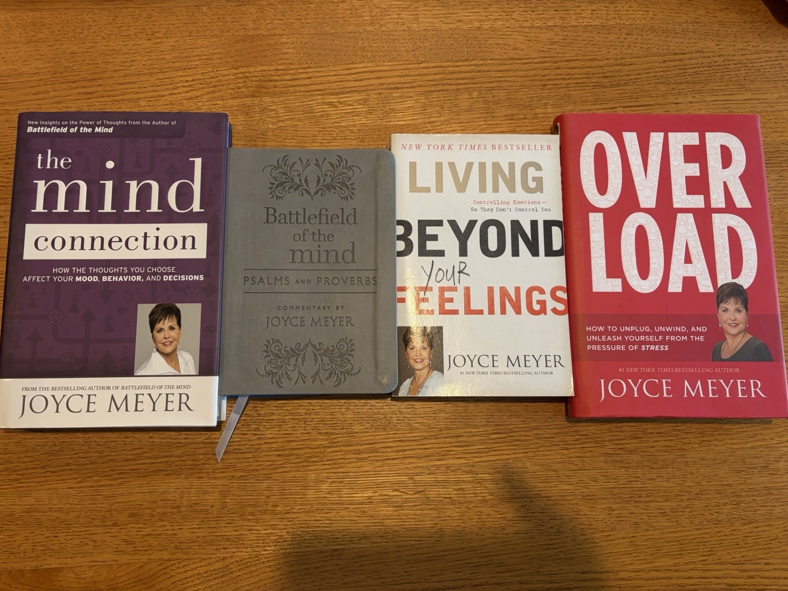 LOT 4 Joyce Meyer Christian Books Hard Soft Cover Mind Connection Battlefield