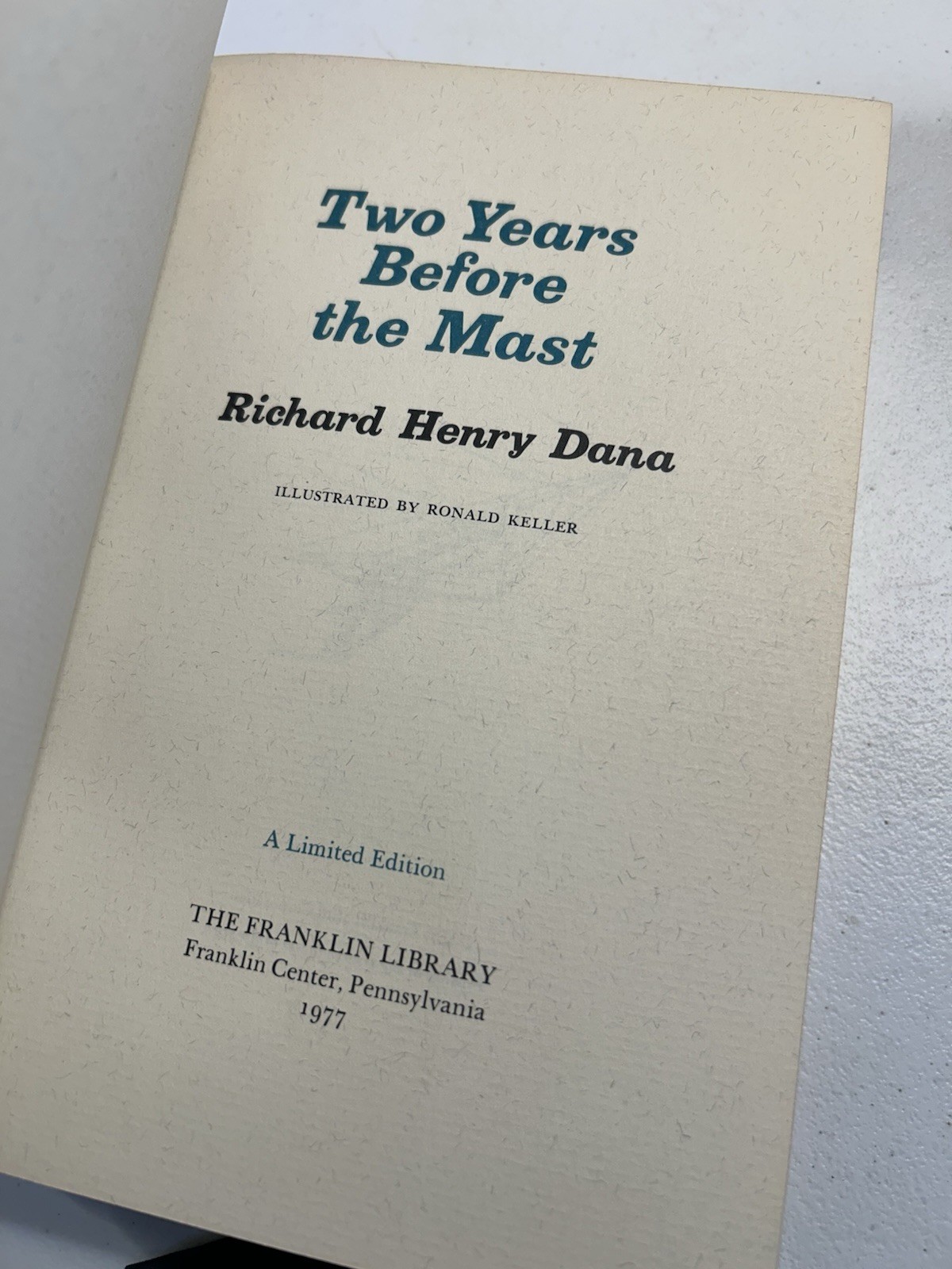 Two Years Before the Mast Richard Henry Dana Franklin Library 1977 HC