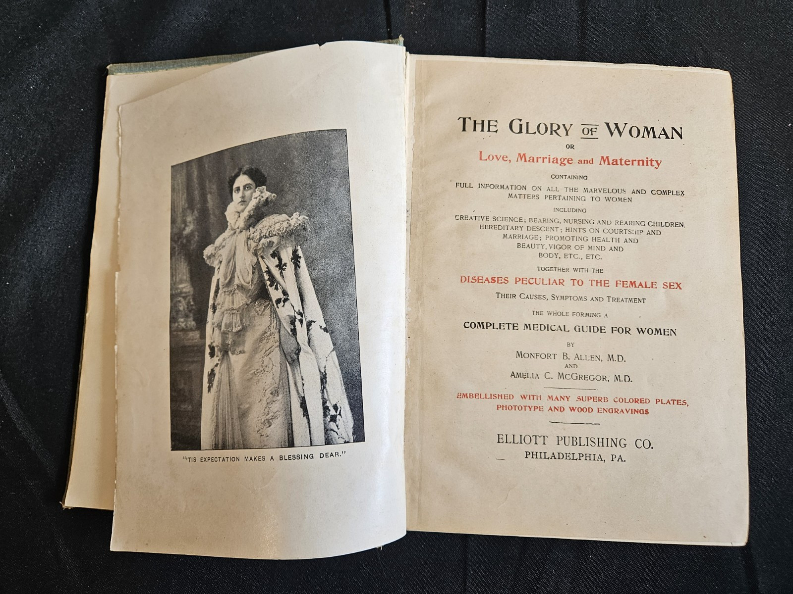 The Glory of Woman; or, Love, Marriage, & Maternity -Amelia C McGregor, MD 1896