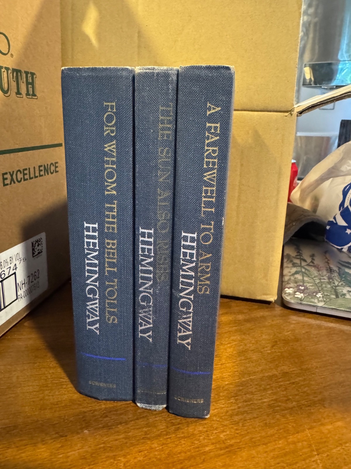 ERNEST HEMINGWAY 3 Volume Set Hardcover Books 1940-1968 Scribners Collectors Lot
