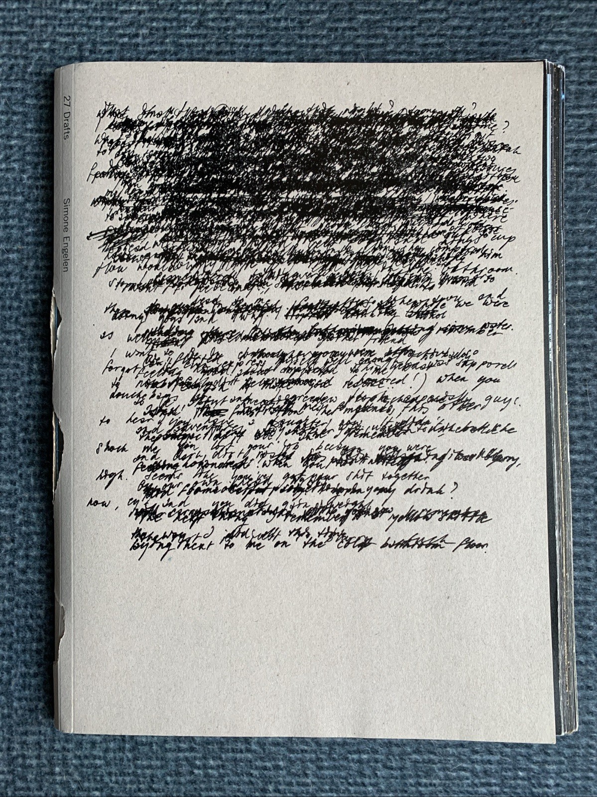 Simone Engelen : 27 Drafts : PB, 108 pages : Rare, OOP