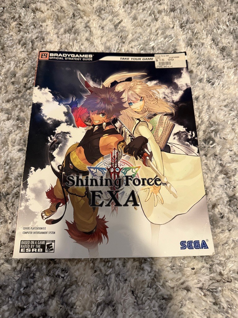 Shining Force EXA Official Strategy Game Guide BradyGames. CLEAN