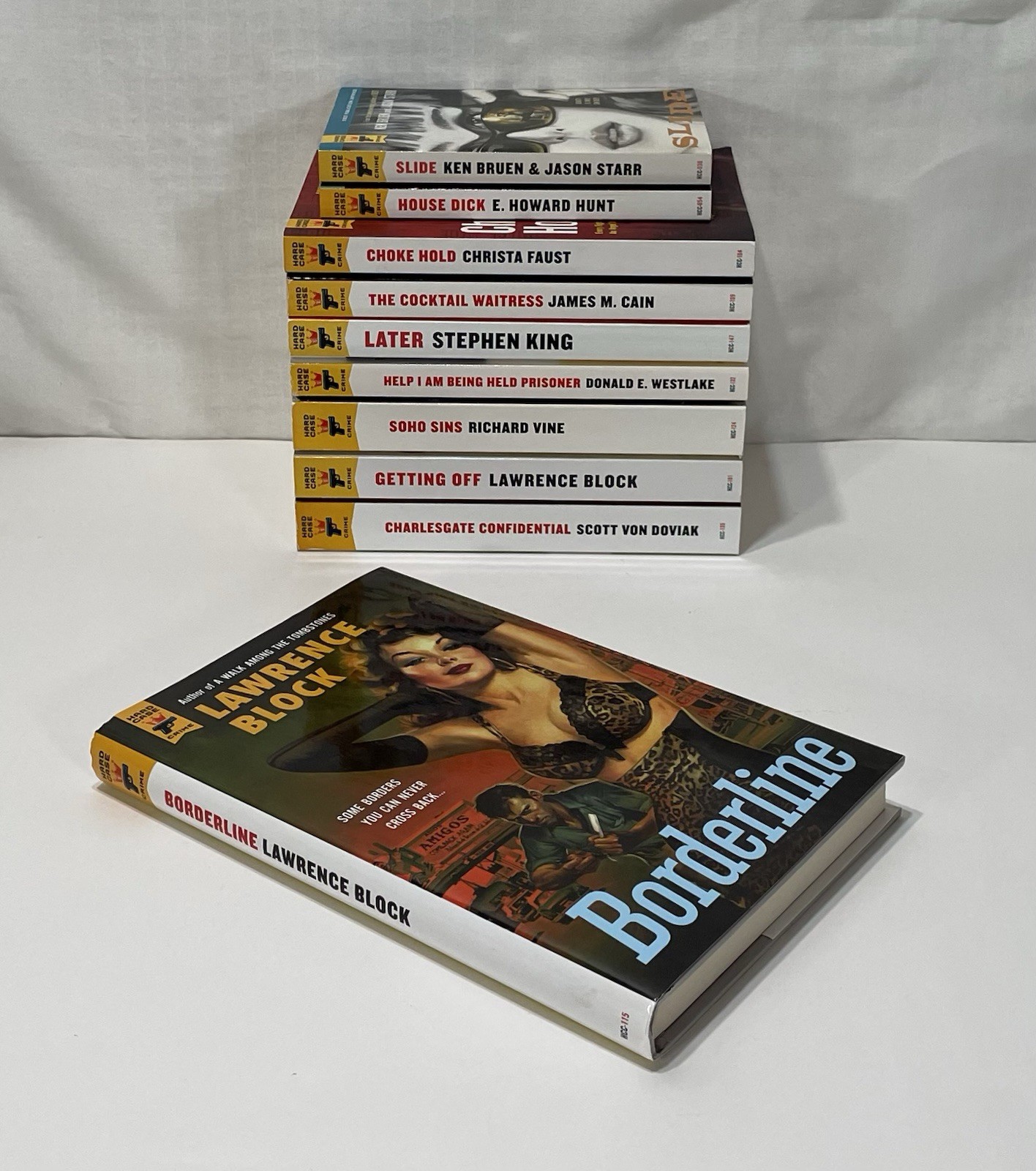 HARD CASE CRIME Book Lot Of 10 — Stephen King Lawrence Block Westlake Doviak
