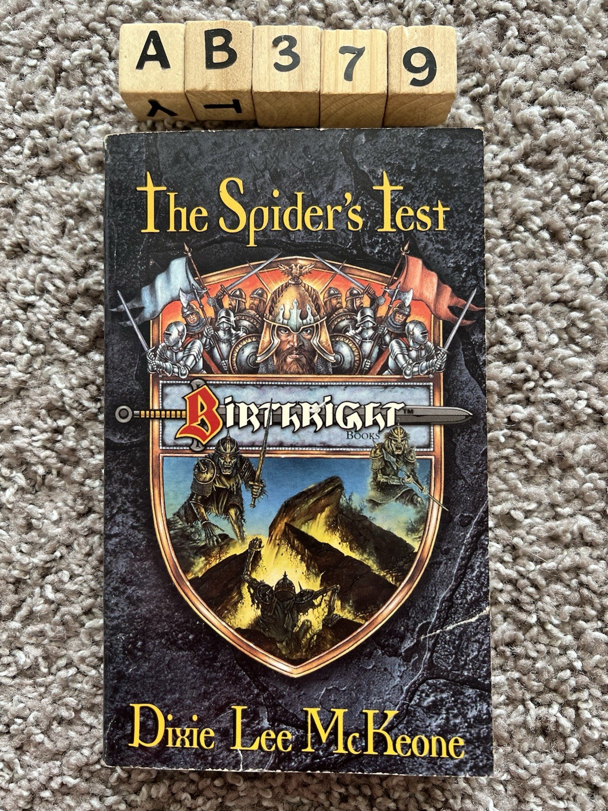The Spider’s Test by Dixie Lee McKeone (TSR, 1996) First Vintage Fantasy MMPB