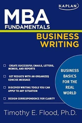 MBA Fundamentals Business Writing (Kaplan Test Prep) — Paperback — GOOD