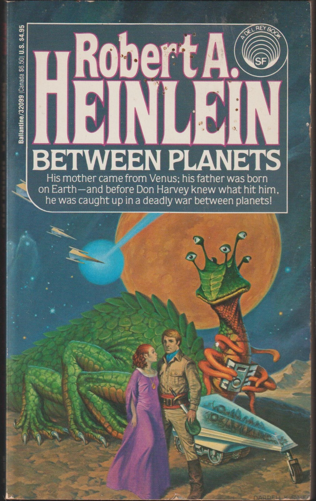 Between Planets by Robert A. Heinlein 1991 Del Ray Books