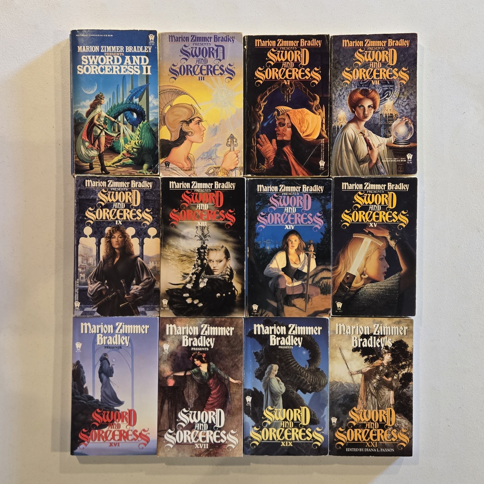 Sword And Sorceress — Vol 2 + 3 + 6 + 7 + 9 + 13-17 + 19 + 21 PB BOOK LOT OF 12
