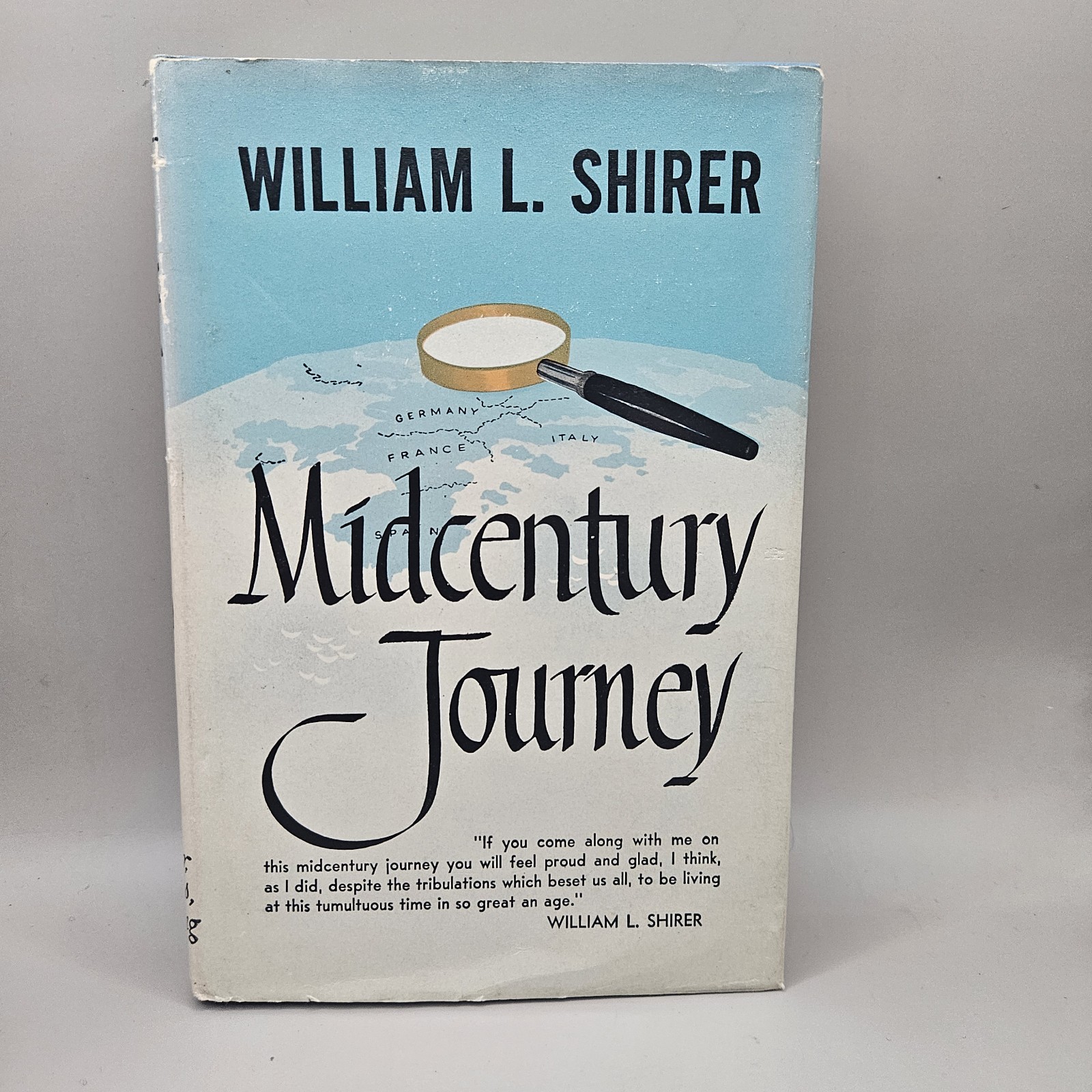 MIDCENTURY JOURNEY by WILLIAM L SHIRER Farrar Straus Young 1952 BCE Hardcover