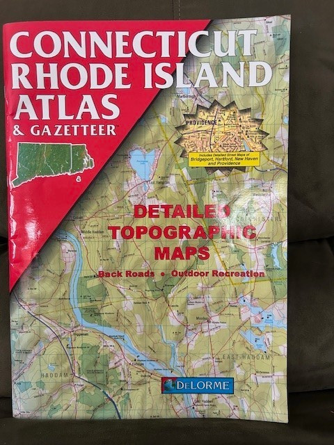 Connecticut Rhode Island Atlas & Gazetteer ~ Detailed Topographic Maps ~ Delorme
