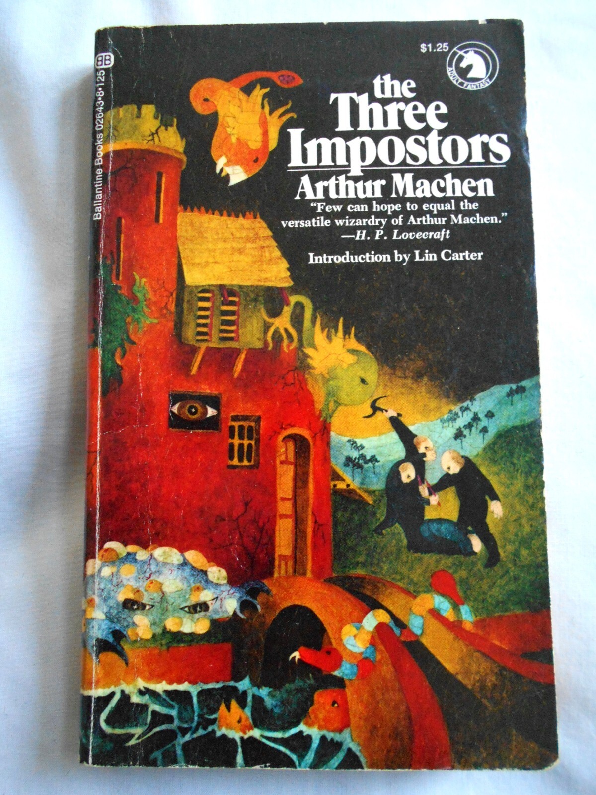 Arthur Machen—THE THREE IMPOSTORS Ballantine Paperback Lin Carter 1972