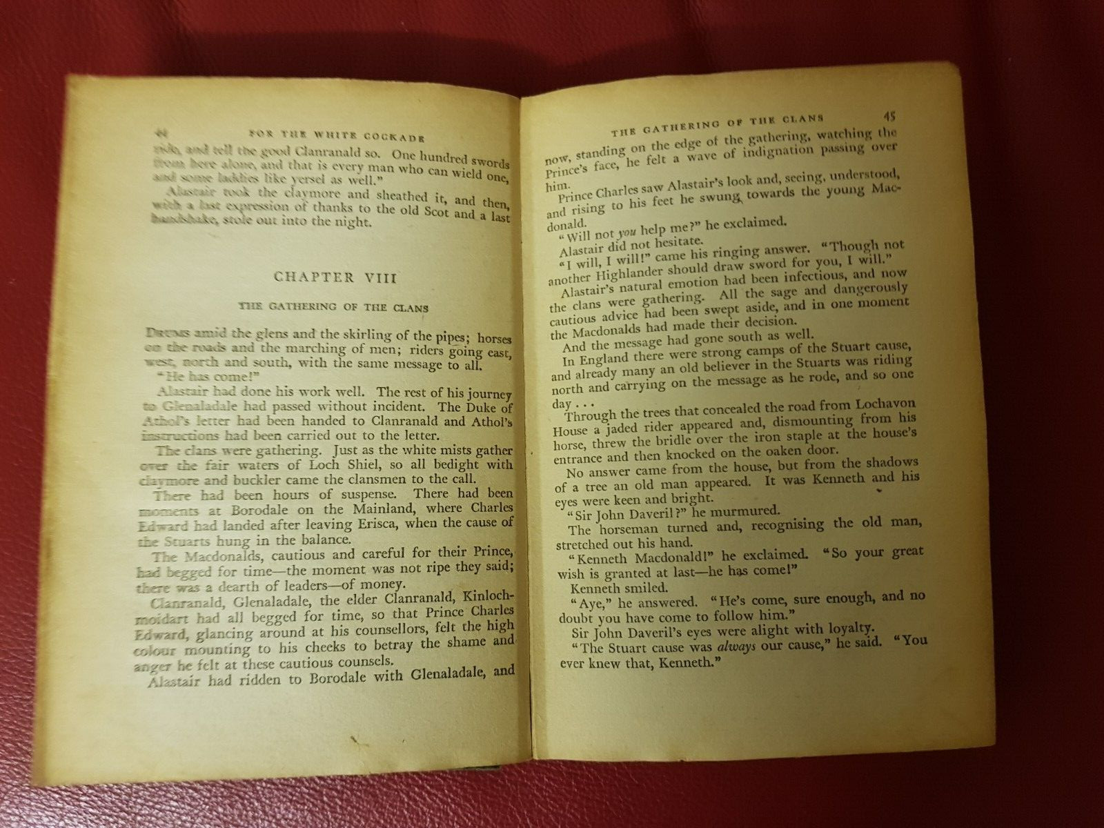 FOR THE WHITE COCKADE By ADMIRAL MOUNTEVANS The Children’s Press H/C JACOBITE