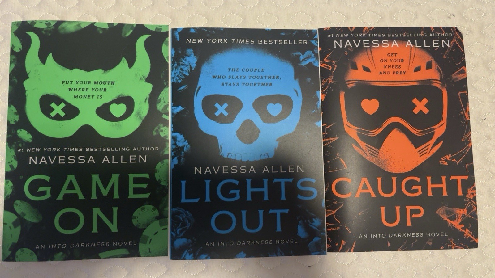 Navessa Allen Into Darkness Paperback Romance — Game On Lights Out