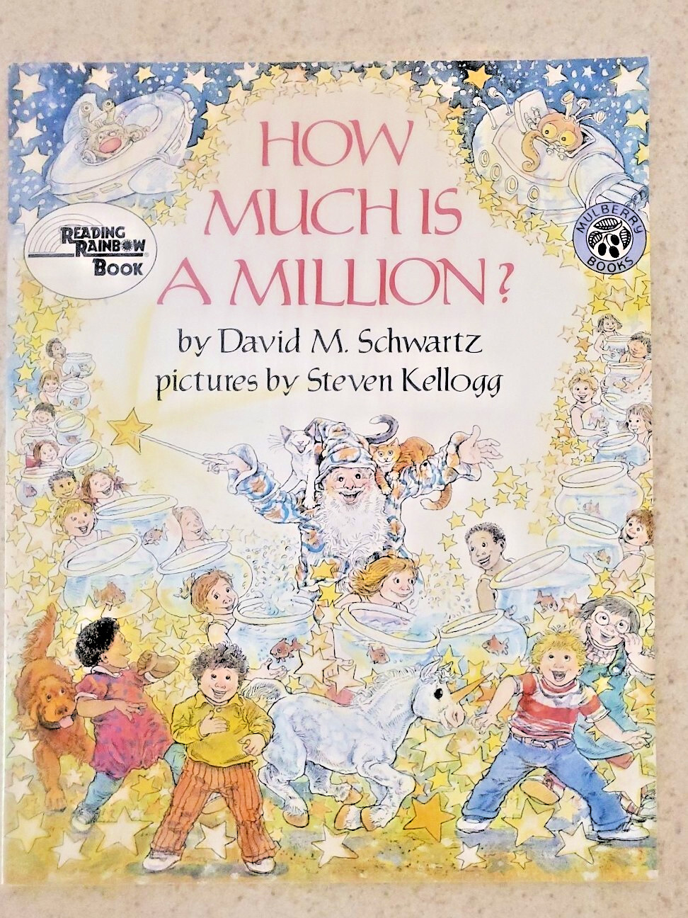 NEW 1993 1985 How Much Is a Million? David M Schwartz SIGNED Paperback Bookmark