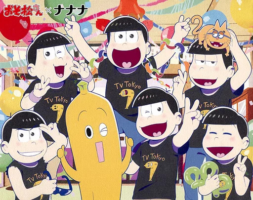 Osomatsu-san x Nanana Original Illustration Board 10.7×8.7in Canvas Art