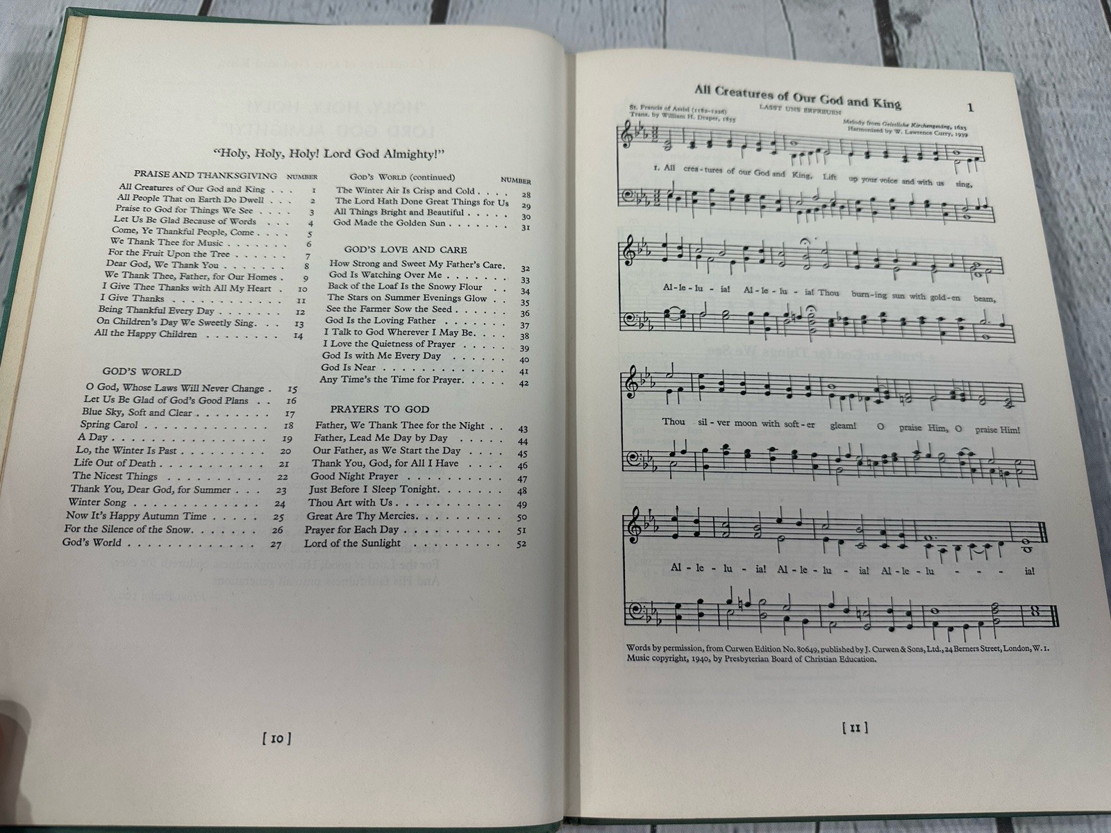 Hymns For Primary Worship HC 1946 The Westminster Press USA VTG Hymn Song Book