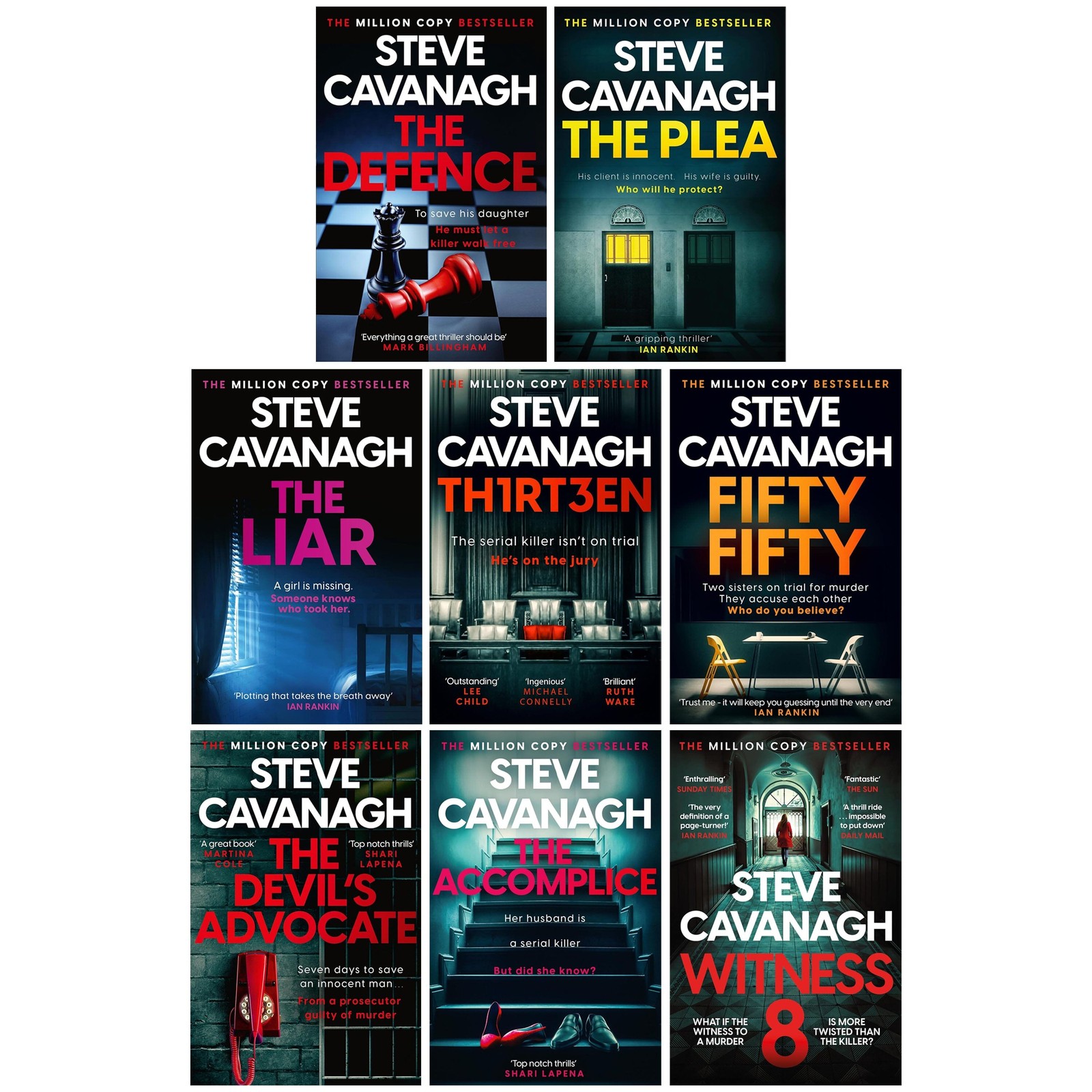 Eddie Flynn Series by Steve Cavanagh 8 Books Collection Set — Fiction — PB