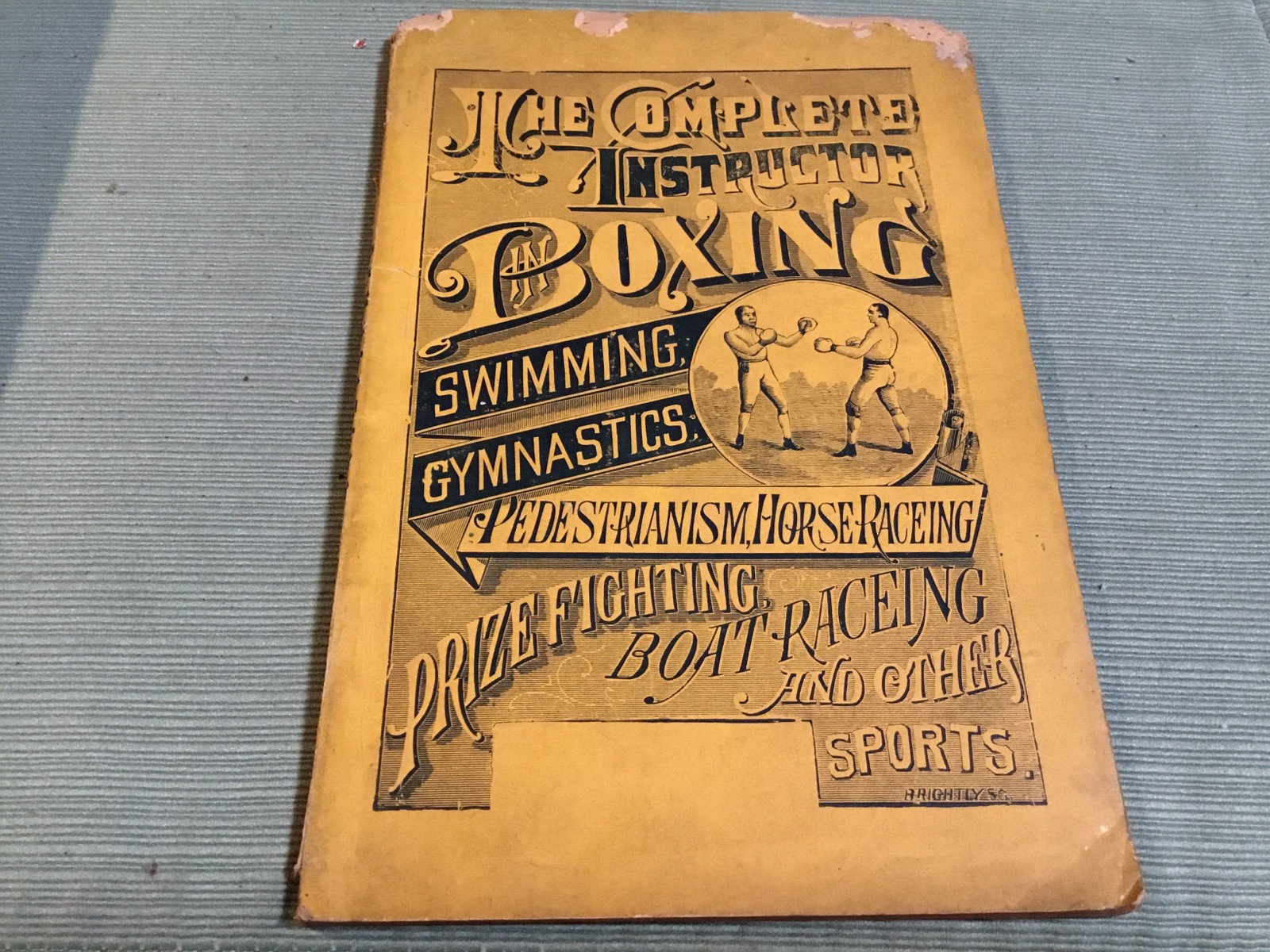 Complete Instructor Boxing Swimming Gymnastics Prize Fighting Sports Vintage