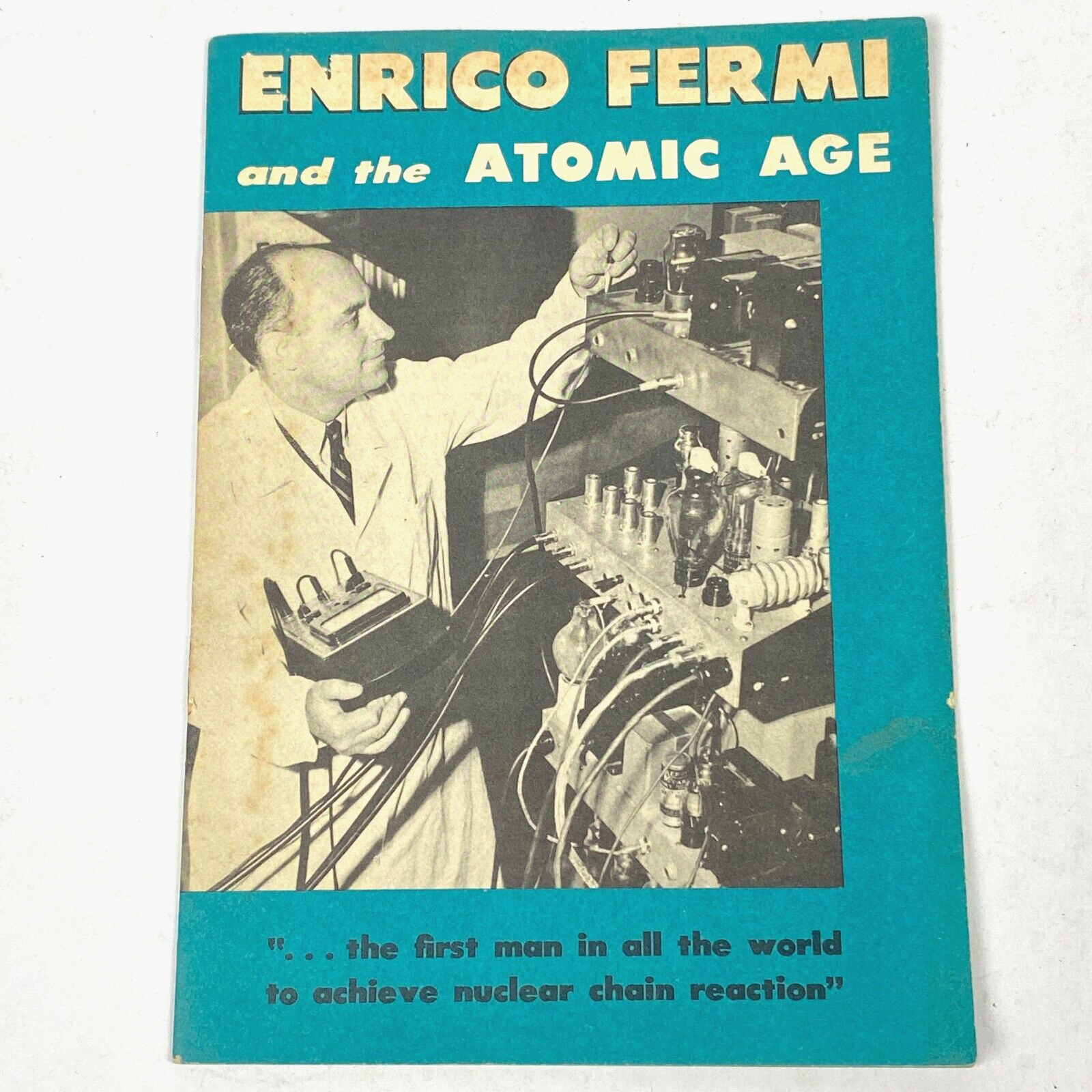1959 Enrico Fermi and the Atomic Age 12 Page Booklet Cold War USA Americana