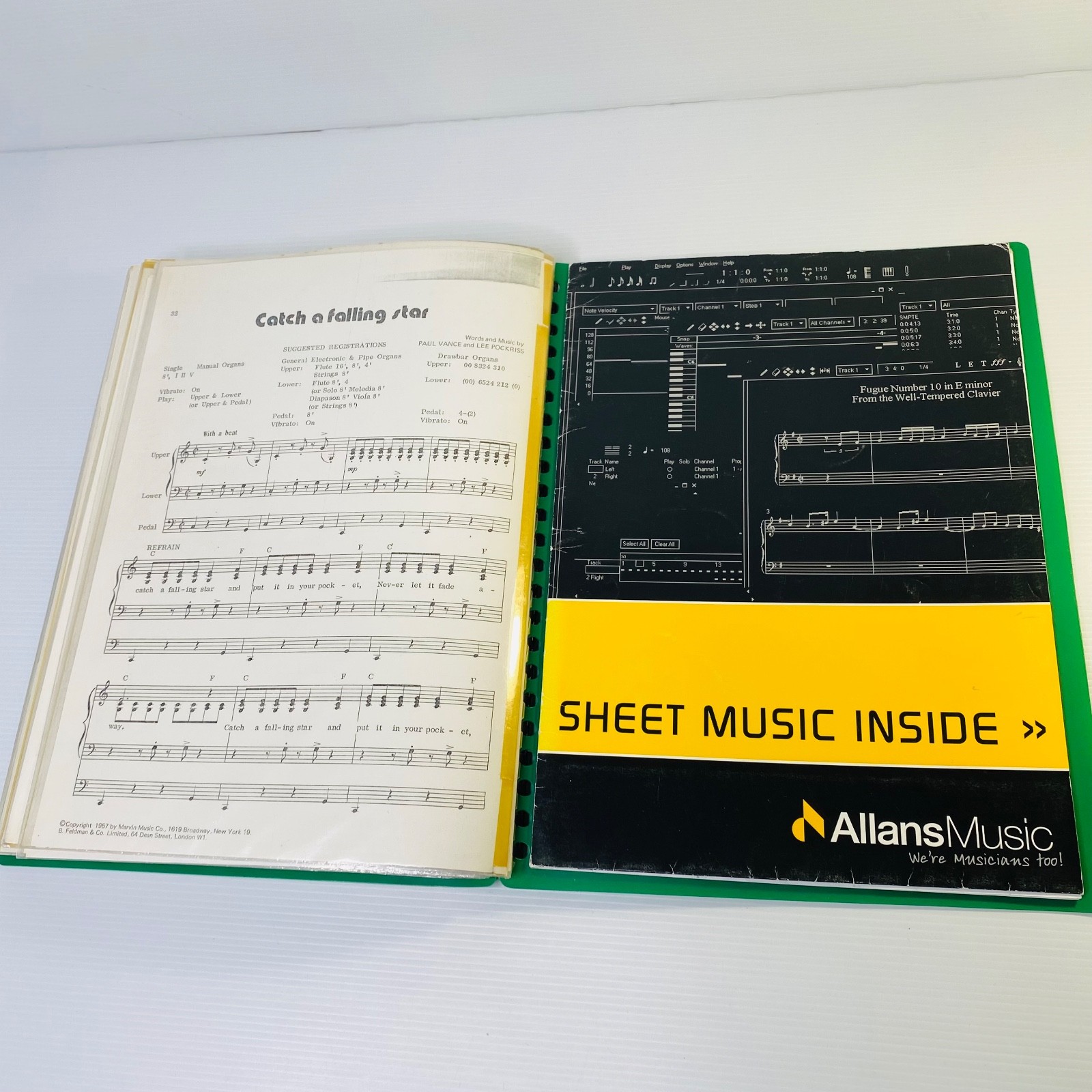 Sheet Music Collection Folder Flute Trumpet Mix Organs — Over 400 Pages, 1.5kg