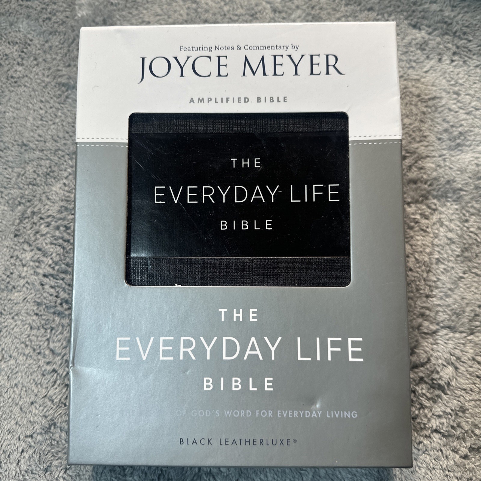 Everyday Life Amplified Bible Black Leatherluxe Power God’s Word Joyce Meyer
