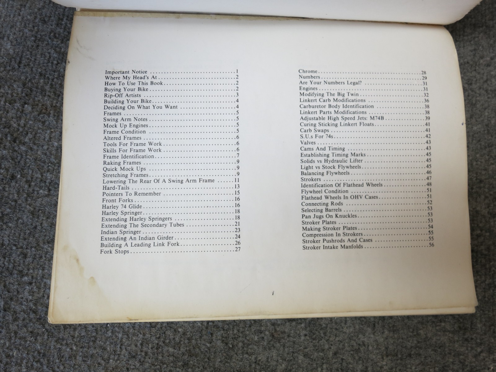 CUSTOM CHOPPER COOKBOOK, MIKE GEOKAN, LOOSE BINDING, SEE DESCRIPTION AND PICS.