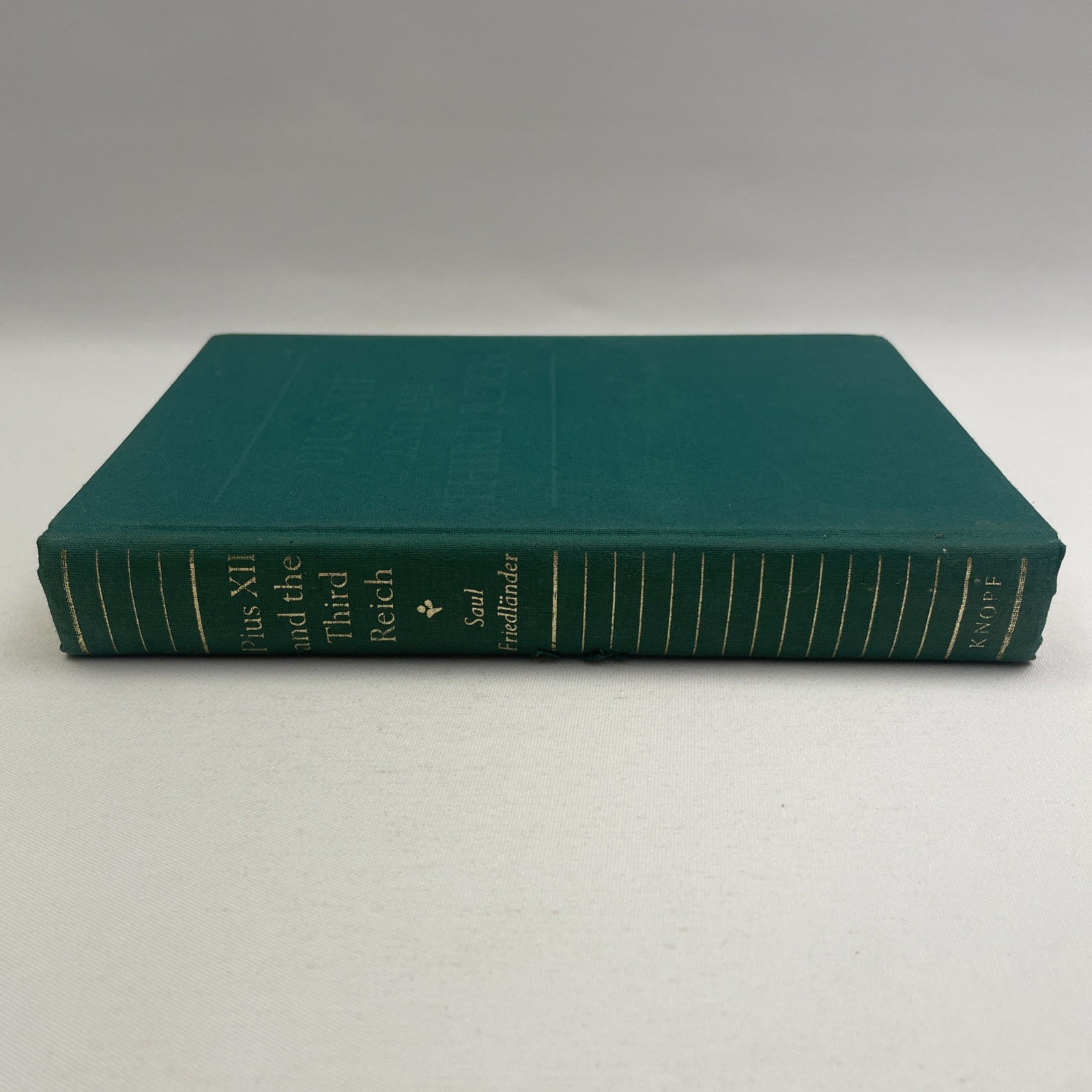 Pius XII and the Third Reich by Saul Friedlander — 1966 Hardcover War Book