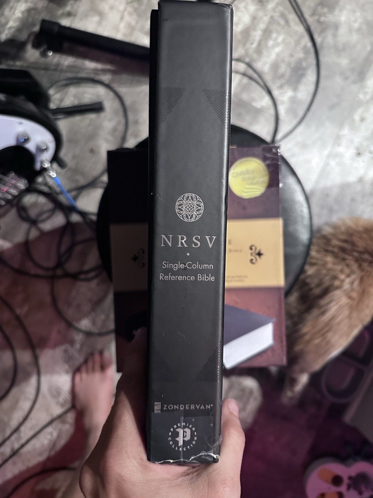 Zondervan NRSV Single-Column Ref Bible Premier Collection Black Goatskin (LN)