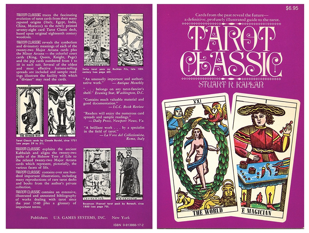 Tarot Classic by Stuart R. Kaplan Seminal Book Fully Illustrated