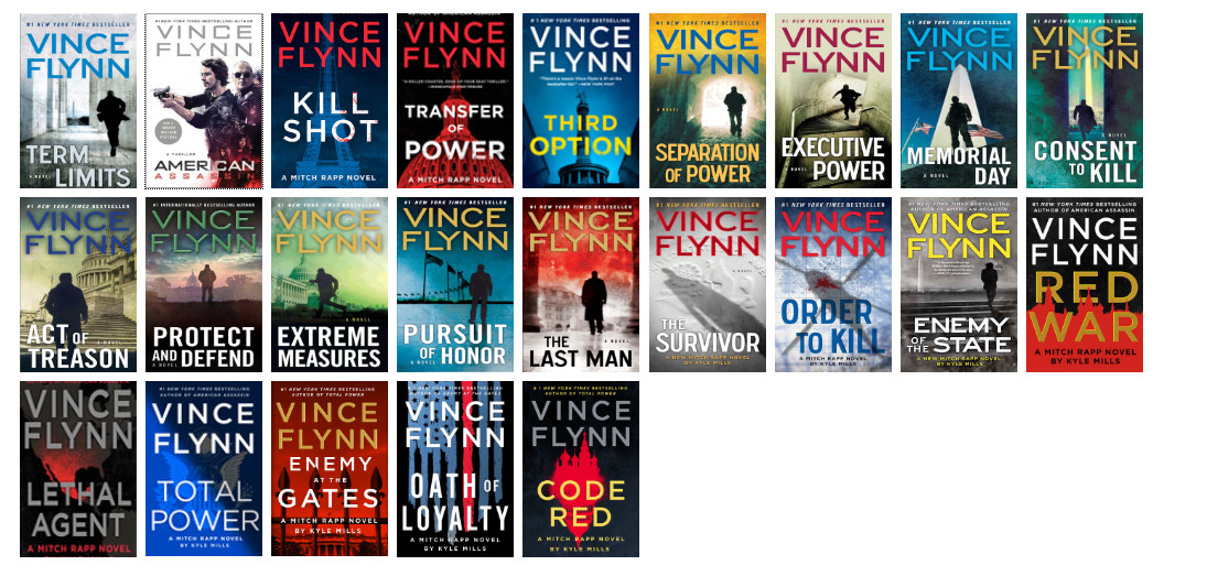Complete Set Series — Lot of 23 Mitch Rapp American Assassin by Vince Flynn 1-23