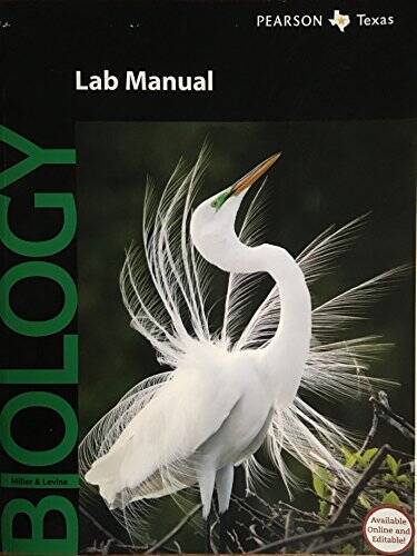 PEARSON Texas Biology — Lab Manual — Paperback By Miller Levine — GOOD