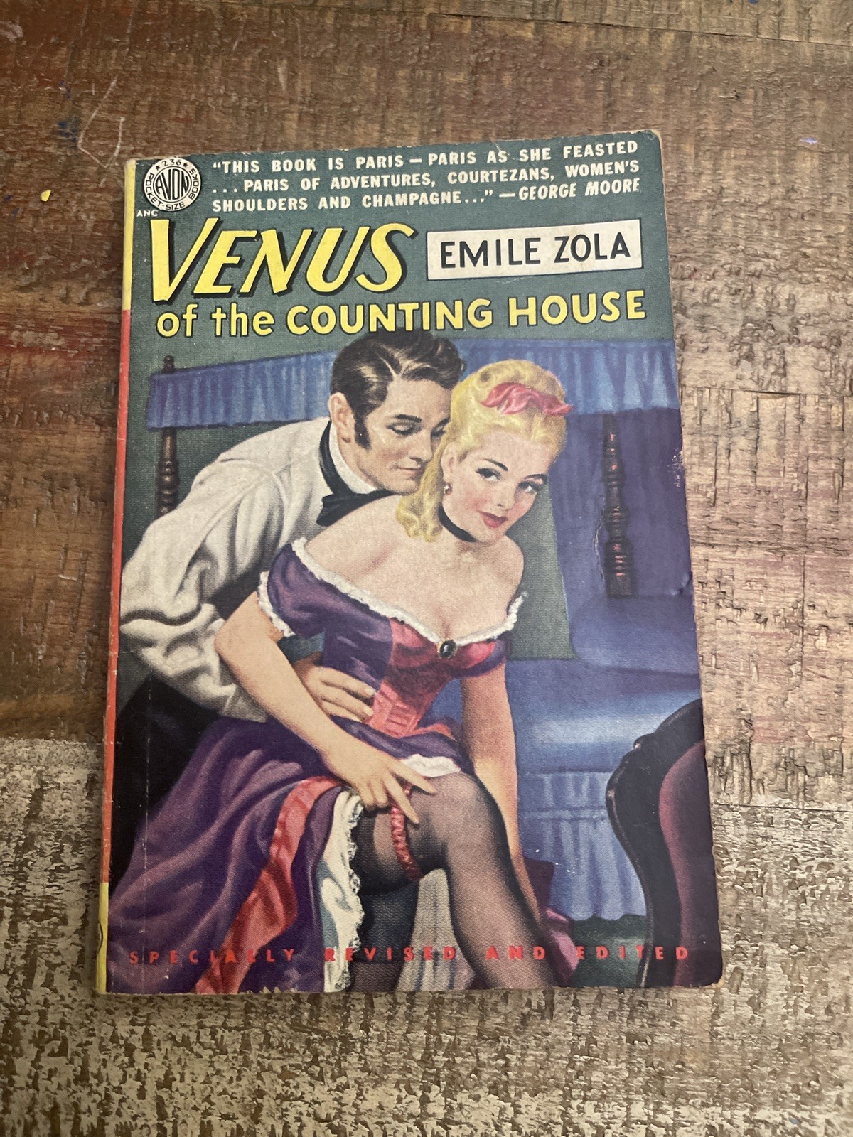 Venus of the Counting House by Émile Zola —Avon Paperback (Vintage Sleaze Cover)