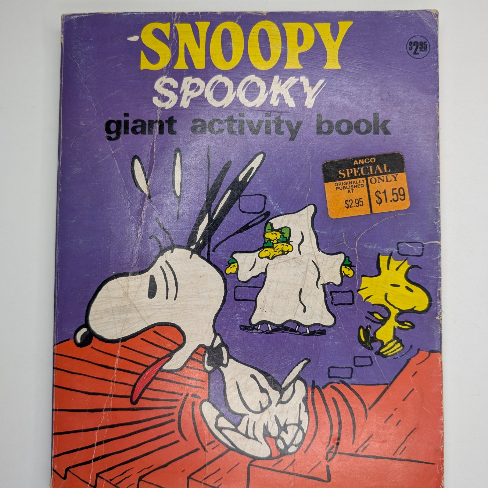 1980 Snoopy Spooky Giant Activity Book Peanuts Halloween Schulz Wanderer